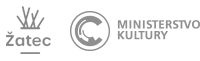 LOGO MĚSTA ŽATEC A LOGO MINISTERSTVA KULTURY